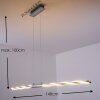 CARMACKS pendant light LED chrome, 4-light sources