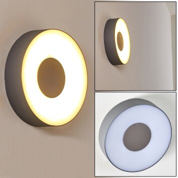FELSTED Outdoor Wall Light LED silver, 1-light source