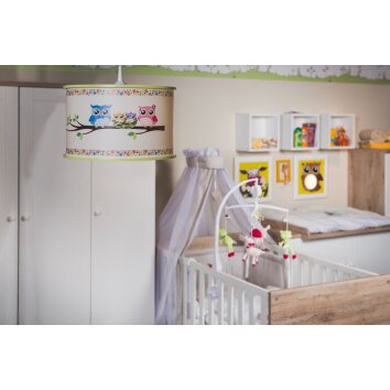 Elobra EULENFAMILIE Pendant Light green, 1-light source