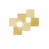 Grossmann CREO Wall and Ceiling Light LED brass, 2-light sources