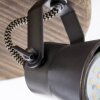 Round Spotlight Brilliant Seed Dark wood, black, 3-light sources