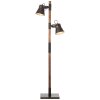 Floor Lamp Brilliant Plow Dark wood, black, 2-light sources