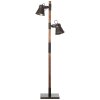 Floor Lamp Brilliant Plow Dark wood, black, 2-light sources