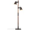 Floor Lamp Brilliant Plow Dark wood, black, 2-light sources