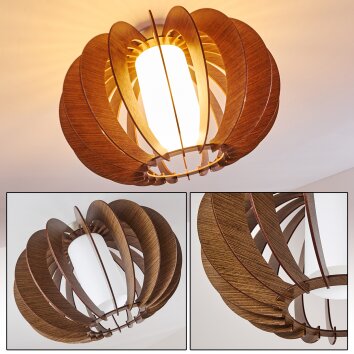 VALKOM Ceiling light matt nickel, 1-light source