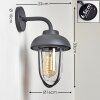 POZNAN Outdoor Wall Light grey, 1-light source