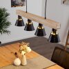 BERKELEY Pendant Light Light wood, black, 4-light sources