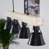 BERKELEY Pendant Light Light wood, black, 4-light sources
