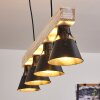 BERKELEY Pendant Light Light wood, black, 4-light sources
