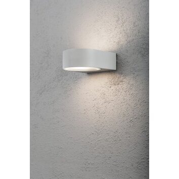 Konstsmide Teramo wall light grey, 1-light source