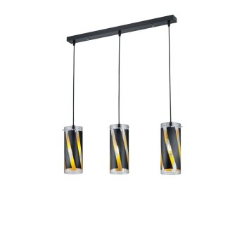 Pendant Light Reality FARINA black, 3-light sources