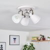 Vlissingen Ceiling Light matt nickel, white, 3-light sources