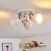 Vlissingen Ceiling Light matt nickel, white, 3-light sources