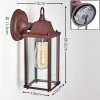 HIALEAH Outdoor Wall Light rust-coloured, 1-light source