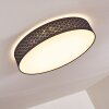 TEMUKA Ceiling light LED black, white, 1-light source, Remote control