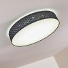 TEMUKA Ceiling light LED black, white, 1-light source, Remote control