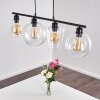 BAUDETTE Pendant Light black, 4-light sources