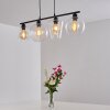 BAUDETTE Pendant Light black, 4-light sources