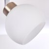 Motala Ceiling Light LED matt nickel, 4-light sources, Remote control, Colour changer