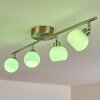 Motala Ceiling Light LED matt nickel, 4-light sources, Remote control, Colour changer