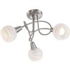 Globo ceiling light matt nickel, 3-light sources