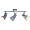 Brilliant BOGART spotlight tube grey, 3-light sources