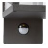 Lucide CLAIRETTE Outdoor Wall Light LED black, Motion sensor