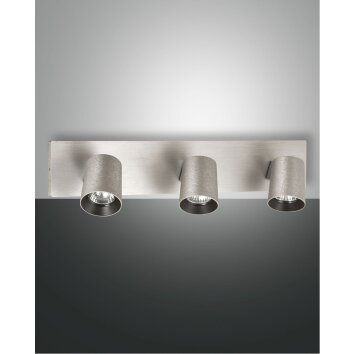 Fabas Luce MODO Ceiling light aluminium, 3-light sources