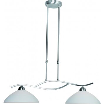 Steinhauer CAPRI hanging light stainless steel, 2-light sources