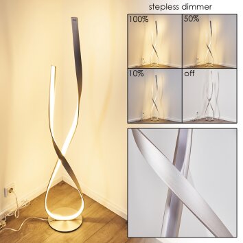 Medle Floor Lamp LED matt nickel, 1-light source
