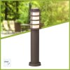 Brilliant Malo outdoor pedestal light brown, green, 1-light source