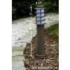 Brilliant Malo outdoor pedestal light brown, green, 1-light source