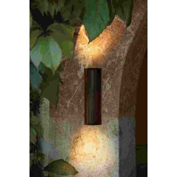Eglo RIGA outdoor wall light dark brown, 2-light sources