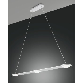 Fabas Luce SWAN Pendant Light LED white, 3-light sources