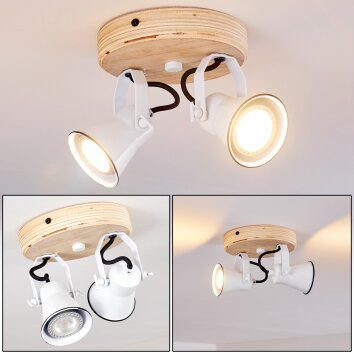 Skodsbol Ceiling Light Light wood, 2-light sources