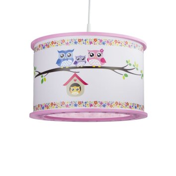 Elobra EULENFAMILIE Pendant Light pink, 1-light source