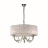 Ideal Lux SWAN Pendant Light chrome, 3-light sources