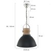 Steinhauer MEXLITE Pendant Light black, 1-light source