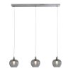 Pendant Light Steinhauer Lotus stainless steel, 3-light sources