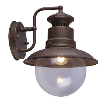 GLOBO Rom Outdoor Light rust-coloured, 1-light source