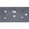 Trio-Leuchten Baloubet Ceiling Light LED chrome, 5-light sources