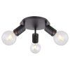 Globo HERMINE Spotlight black, 3-light sources