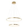 Pendant Light Leuchten Direkt CIRCLE LED gold, 2-light sources