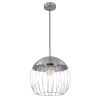 Globo CREAM Pendant Light chrome, 1-light source