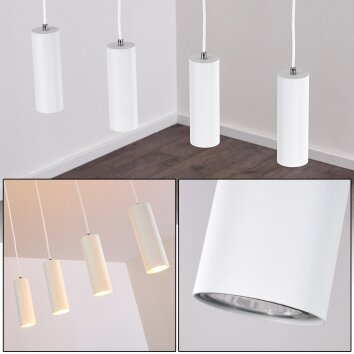 Zuoz Pendant Light white, 4-light sources