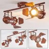 Lichinga ceiling spotlight rust-coloured, 2-light sources