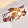 Lichinga ceiling spotlight rust-coloured, 2-light sources