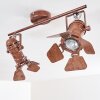 Lichinga ceiling spotlight rust-coloured, 2-light sources