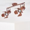 Lichinga ceiling spotlight rust-coloured, 2-light sources