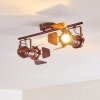 Lichinga ceiling spotlight rust-coloured, 2-light sources